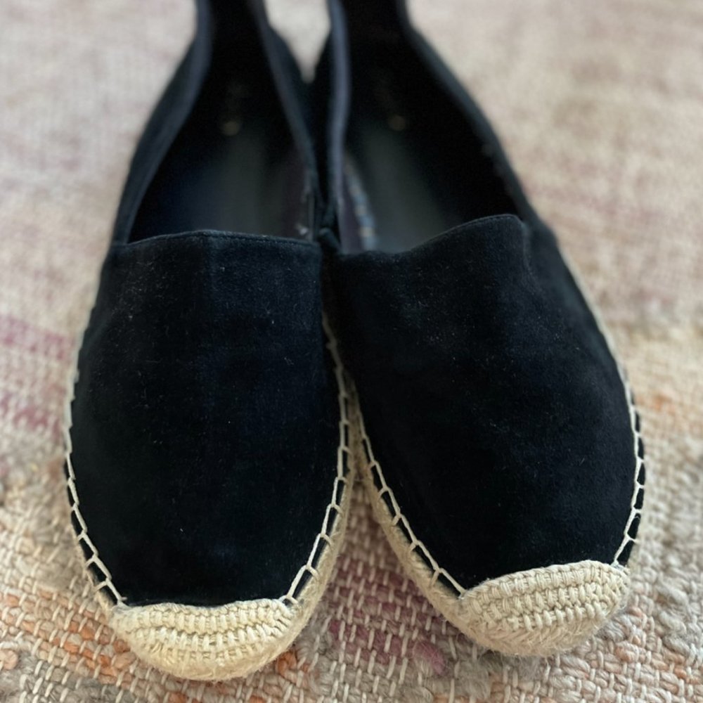 ALDO Black Suede flat espadrille